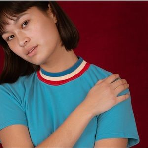 Big Bud Press knitted mock neck tee XXS (XS/S/M)